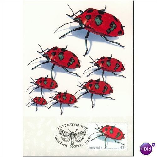 Australia FDI Postcard set 1991 - Insects