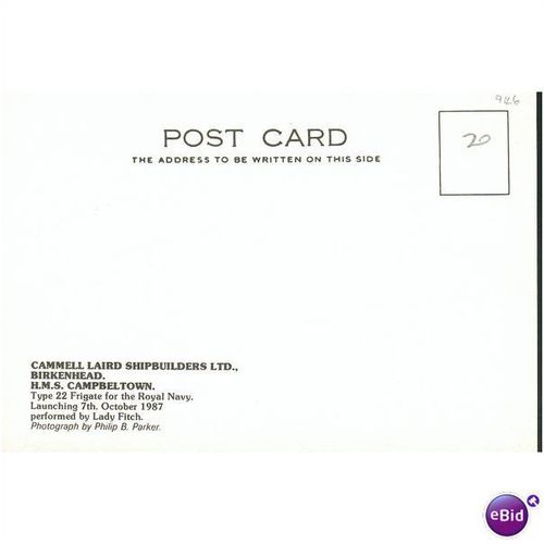 GB Postcard 1987 - HMS Campbeltown