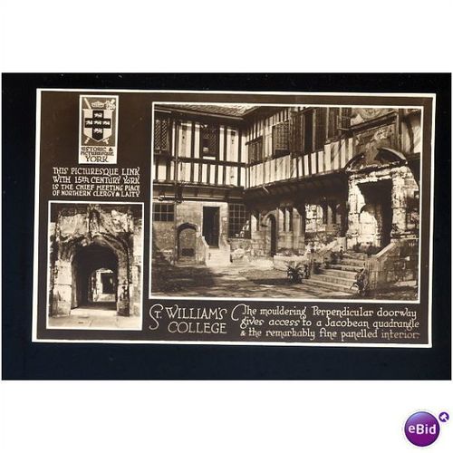 YORK St William's College Postcard