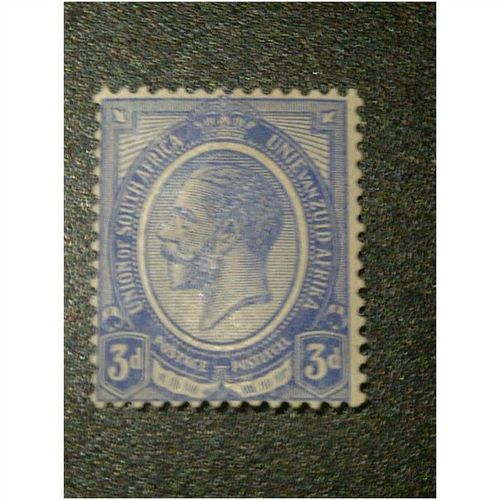 South Africa KGV 1922 3d Ultramarine Mounted Mint MM SG 9 Sc 8 stamp king george