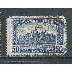 Hungary.SG392 50k Parliamentary Buildings,Budapest (Blue).Fine Used.Jan15