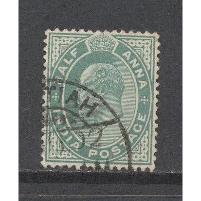 India.SG121 1/2a Yellow-Green.Fine Used.Mar16