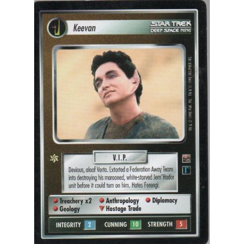 CCG - STAR TREK: THE DOMINION - KEEVAN (1998) RARE