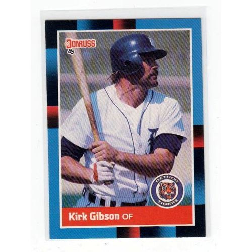 1988 Donruss Kirk Gibson baseball card #275 – Tigers
