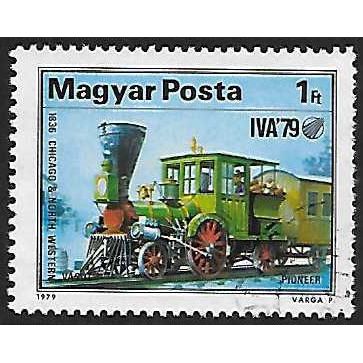 Hungary Mi 3345 A: 1 Ft. multicoloured Steam Locomotive 'Pioneer' (1836)