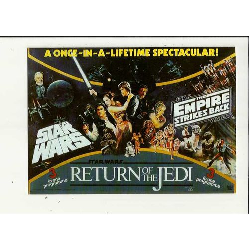 STAR WARS Trilogy Poster Art Postcard (Z.1035)