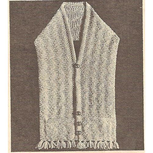 Knit Scarf Pattern Buttoned Scarf