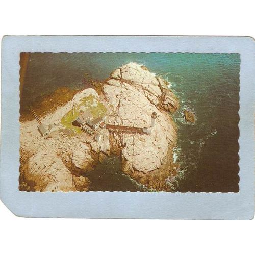 NH White Island Lighthouse Postcard White Island Light w/Rippled Edges lig~687