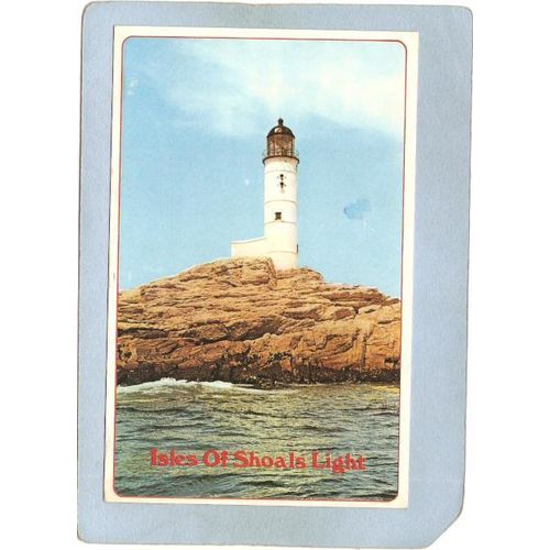 NH White Island Lighthouse Postcard Isles Of Shoals Light lighthouse_box2~691