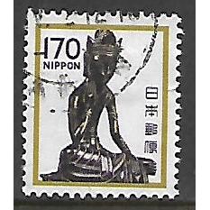 JAPAN 1980 170y PURPLE & BISTRE MIROKU BOSATSU SG1598 FINE USED#