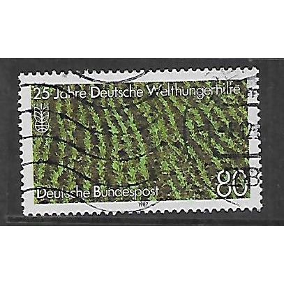 GERMANY 1987 GERMAN FAMINE AID 80pf PADDY FIELD SG 2223 FINE USED#