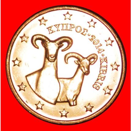 GREECE (2008-2021): CYPRUS ★ 1 CENT 2014 UNC UNCOMMON YEAR★LOW START★NO RESERVE!