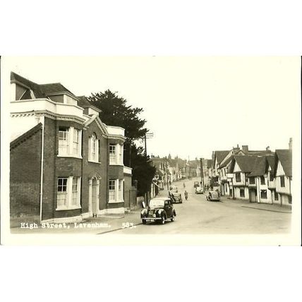Suffolk LAVENHAM High Street Postcard (583)
