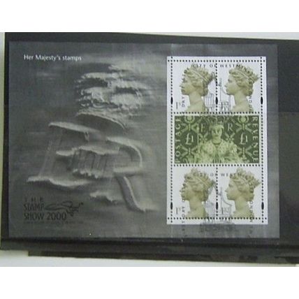 GREAT BRITAIN 2000 SG 2147 STAMP SHOW MINITURE SHEET