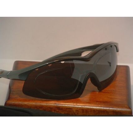 Pre-Owned Black Shield Cycling Glasses