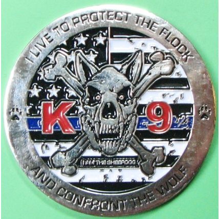 Chicago Police Dept K-9 Unit. Challenge Coin. 1.75". 42b.