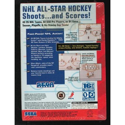 Sega Genesis NHL All-Star Hockey 95 SEALED game FREE Shipping
