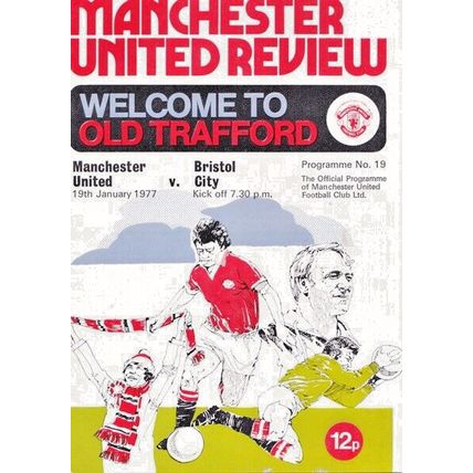 MANCHESTER UNITED v BRISTOL CITY LEAGUE DIVISION ONE 1976/77