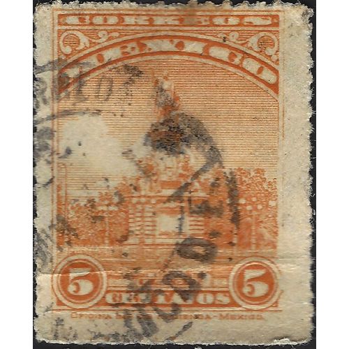 MEXICO, Columbus Monument, orange 1923, 5c