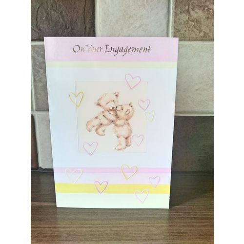 Engagement Card - On Your Engagement - Teddy