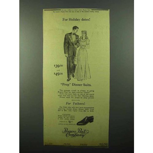 1943 Rogers Peet Prep Dinner Suits and Dress Oxfords Ad