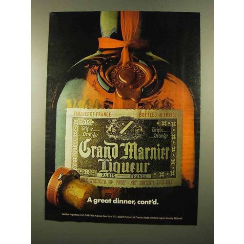 1975 Grand Marnier Liqueur Ad - A Great Dinner, Cont'd