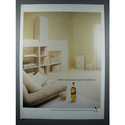 1983 Johnnie Walker Black Scotch Ad - Pleasures Pale