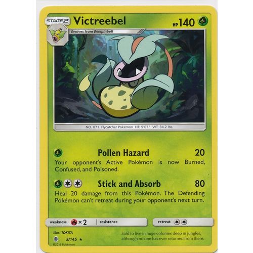 Pokemon Sun & Moon Guardians Rising 3/145 Victreebel