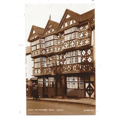 JUDGES PUBLISHED REAL PHOTO POSTCARD OF FEATHERS HOTEL LUDLOW SHROPSHIRE (2660)