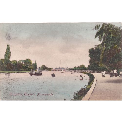 Kingston Queen's Promenade London Postcard (LN76901)