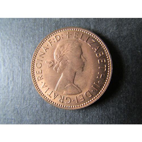 1966 QUEEN ELIZABETH II HALFPENNY UNCIRCULATED FREE POST. (x) AAH
