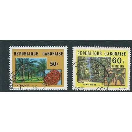 gabon stamps sg332 used sg 532 agriculture sg600