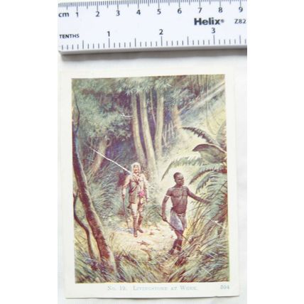 Vintage: Scholar's Lesson Pictures No. 19 Livingstone at Work