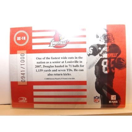2008 Donruss Classics HARRY DOUGLAS (Falcons) School Colors RC #SC-18 941/1000