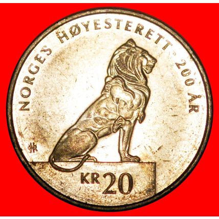 LION 1815: NORWAY★20 CROWNS 2015 MINT LUSTRE★HARALD V 1991-★LOW START★NO RESERVE