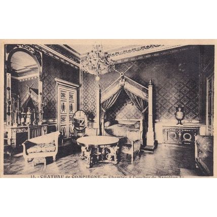 Salon De Coucher Napoleon 1 Chateau De Compiegne Rare French Postcard
