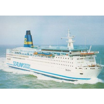 Felicity Sealink Ferry Ship Rosslare Ireland to Fishguard Postcard
