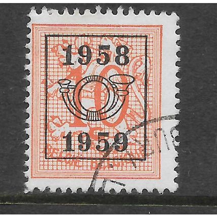 BELGIUM 1951 BELGIUM LION 10c ORANGE SG 1337 FINE USED