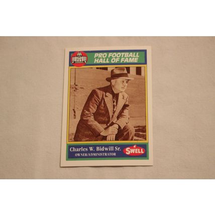 Charles W. Bidwell Sr. 1990 Swell Pro Football Hall of Fame NO. 70