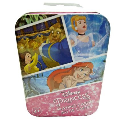 Disney Princess playing cards With Collectible Storage Tin (SH6) New- Sealed