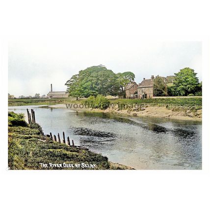 ptc1958 - Yorks. - The River Ouse flowing past Selby Town - print 6x4