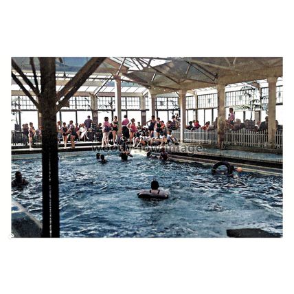 ptc7276 - Lancs - Hydro Swimming Bath, Norbreck Holiday Camp, B'pool. print 6x4