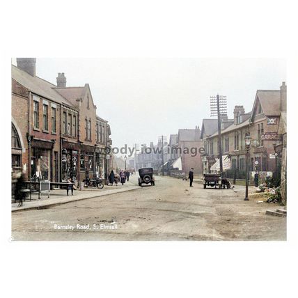 ptc1028 - South Elmsall , Barnsley Road , Yorkshire - print 6x4