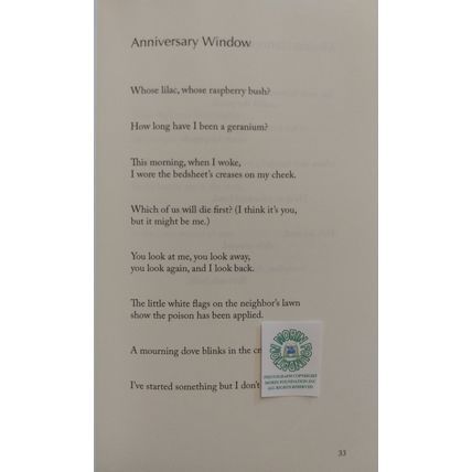 RARE SIGNED POETRY CHAPBOOK WORKS ON PAPER by JENNIFER BARBER