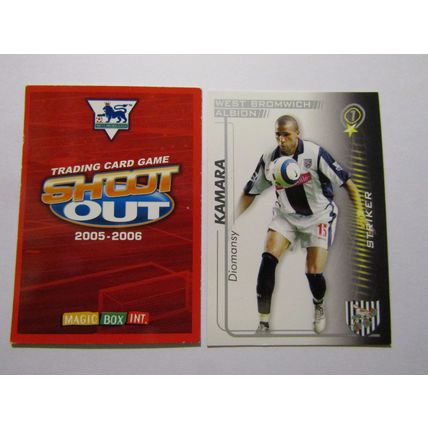 Diomansy Kamara - West Brom - Shoot Out 2005 2006 Magic Box Football Card (EF1)
