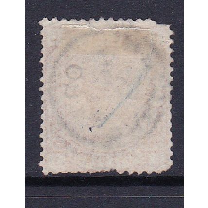 GB 1873-80 QV WMK LARGE GARTER 8d ORANGE PLATE 1 USED SG156