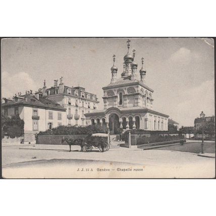 Chapelle Russe, Genève, 1910 - Jullien Frères CPA JJ11A
