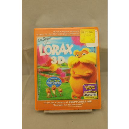 Dr. Seuss’ The Lorax + 3 Mini-Movies 2012 3D Blu-Ray DVD