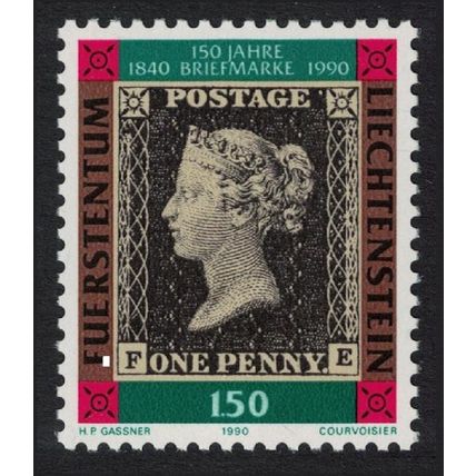 Liechtenstein 150th Anniversary of the Penny Black 1990 MNH SG#989