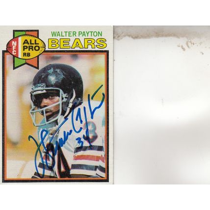 WALTER PAYTON AUTOGRAPHED 1979 CHICAGO BEARS HOF SB CHAMPION MVP RUNNING BACK